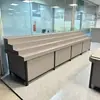 Estanterías de frutería tipo escalera tipo peldaño estanterías de frutas expositores creativos estanterías multi-nivel para frutas y verduras mesa para lavar y cortar frutas