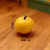 Manzana de Resina Simulada Tienda de Frutas Comida y Juego Decoración Decoración de Paisaje en Miniatura Llavero DIY Pasador Gomita para el Cabello