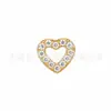 Aretes de Aleación de Titanio F136 Circonita Micro-engastada Accesorios Colgantes de Estrella Luna Mariposa Corazón Charms para Pendientes DIY