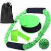 Yoga fitness tirador de anillo O juego de seis piezas chaqueta anti-rotura cincha placa deslizante dureza bola punzante látex elasticidad