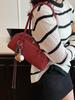 Bolso de hombro vintage con diseño esmerilado para mujer, estilo coreano, estilo nicho, estilo almohada para uso diario, otoño e invierno, 2024
