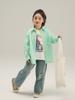 Primavera y Verano Nuevo Estilo Coreano Camisa Holgada para Niños Manga Larga Camisa Rayada Ambiente de Moda Casual Camisa de Niña