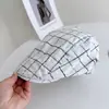 Gorra acolchada vintage estilo Chanel para mujer, gorra de béisbol para protección solar de verano, gorra de periódicos texturizada, gorra ecuestre