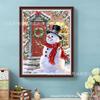 Nuevo diy Navidad Muñeco de Nieve Tonto Pintura de Diamantes Pegado de Diamantes Pintura de Diamantes Pintura de Albañilería Pintura Decorativa Daifa Transfronterizo