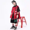 Traje de Ropa de Moda para Niños de Street Dance Niños Hip-Hop Marca de Moda Ropa para Niños Ropa Hiphop para Niños Holgada Ropa de Rendimiento para Motocicleta Niñas