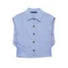 Comércio Exterior Transfronteiriço Aliexpress Verão 2026 Longo Estilo Francês Simples Versátil Sem Mangas Gola Reversível Camisa Top para o Trabalho