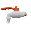 Grifo de Plástico PPR de 4 Puntos Material Nuevo Apertura Rápida para Lavadora Fregadero de Mopa Grifo de Agua Grifo de Caño Largo Salida de Agua Boquilla de Agua