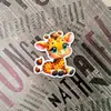 Parche de Resina Acrílica Nuevo Transfronterizo Lazo Decoración Linda Animal Dibujos Animados Murciélago Calabaza Araña Halloween