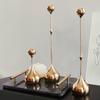 Candelabro de metal creativo de estilo europeo, luz para el hogar, mesa de comedor de lujo, decoración de cena con velas, decoración romántica retro para bodas, regalo