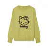 Fábrica de Ropa para Mujer Transfronteriza Venta al por Mayor 2026 Nuevo Retro Hello Kitty Suéter de Punto de Manga Larga