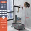 Estante Móvil de Pie para Mopa Acero Inoxidable Estante para Escobas y Mopas Herramienta de Limpieza Comercial Almacenamiento Estante con Drenaje