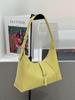 Bolsa Feminina de Couro Baidi 2025 Novo Estilo Couro de Vaca Camada Superior Bolsa Dumpling Bolsa de Ombro Francesa Bolsa de Mão Crescente Bolsa Travesseiro