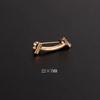 Exquisita Sonrisa Broche de Hebilla Antirreflejo Diseño Niche con Sentido para Mujer Combinación Universal Accesorios para Camisa Pin para Cuello Fijación para Ropa