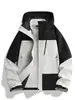 Conjunto de chaqueta de dos piezas con forro polar para otoño e invierno para parejas, chaqueta para hombre engrosada y cálida
