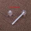 Anel de umbigo transparente de acrílico com personalidade da moda europeia e americana, piercing de sobrancelha, barra para língua, argola para nariz, conjunto de piercings corporais