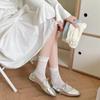 Calcetines de primavera y verano para mujer, calcetines con lazo apilados, calcetines de tubo medio de malla fina de algodón con cabeza cosida sin hueso, calcetines blancos pequeños de estilo académico para mujer