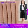 Vendas diretas da fábrica 110g furo redondo T800 tecido de poliéster feminino casual blusão casaco bolsa moda tecido