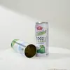 Latas de Folha de Flandres, Latas de Suco de Coco, Latas Vazias, Latas Seladas de Grau Alimentício de Abertura Fácil, Latas de Bebida Personalizadas de Fábrica, Metal Impresso