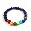AliExpress venda quente universo galáxia Sistema Solar oito planetas pulseira estrela guardiã contas de pedra natural pulseira para mulheres