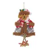 Pendente de árvore de Natal novo transfronteiriço Suprimentos de decoração de Natal Pingente de boneco de neve, alce, sino para idosos