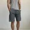 Shorts Refrescantes de Secagem Rápida para Homens, Shorts Esportivos Lisos de Verão, Shorts de Cinco Pontos Estilo Americano para Academia, Corrida, Treinamento