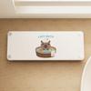 Alfombrilla Personalizada de Tierra de Diatomeas Secado Rápido Absorbente de Agua de Capibara, Alfombrilla para Encimera de Lavabo de Baño, Taza de Enjuague Bucal, Alfombrilla Antideslizante de Drenaje