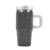 Taza de Coche con Cristales de 14 oz Termo de Acero Inoxidable 304 Asa Portátil con Diamantes Vaso Helado de Colores