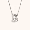 Collar de Diseño de Nicho de Moda Transfronterizo Ins Europeo y Americano Acero Inoxidable Chapado en Oro de 18 Quilates Collar con Letras de Burbuja de Alta Gama para Mujer