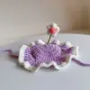 Chapéus de Tricô Feitos à Mão para Cães e Gatos, Ano do Cavalo 2026, Adereço de Cabeça para Pets, Desfile de Fantasias, Sapo, Morango, Tigre