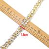 Suprimento de fábrica acessórios de decoração para saia de vestido de noiva corrente de garra de strass corrente de código de solda dourada prateada corrente de broca para roupas DIY