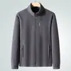 Nuevo abrigo de forro polar para otoño e invierno, abrigo de forro polar polar, suéter grueso con cuello alto, top cálido con forro de forro polar para exteriores