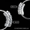 Ajustador de Anillo Transparente Invisible Cambio de Tamaño de Anillo Bucle para Dedo de Anillo Pequeño Elasto Alambre de Resorte Enrollable Artefacto