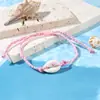 Pulsera Ojo de Concha Estilo Bohemio Nuevo Transfronteriza Cuerda de Mano Tejida de Algodón Estrella de Mar Venta Caliente Estilo Vacaciones de Playa