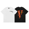 Camiseta deportiva informal de manga corta con estampado en V grande de VLONE, marca de moda transfronteriza europea y americana de 2024, para hombres y mujeres.