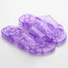Novas Chinelos de Massagem de Verão para Casa Interior Antiderrapantes com Parte Superior Transparente de PVC YM-9333