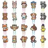 Clips para papel pequeños de animales lindos populares transfronterizos suministros de oficina clips creativos lindos en forma de U dibujos animados de PVC