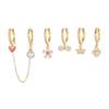 Set de Aretes de Amor de Perlas de Flores Japonesas y Coreanas Aretes de Diseño Nicho Aretes de Moda Transfronteriza Nuevos de Moda para Mujeres