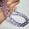 Contas de vidro tipo cristal, contas de vidro translúcido, contas soltas, contas redondas semiacabadas, acessórios para pulseira artesanal DIY atacado
