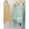 Cardigan de Malha Fina de Seda Gelo para Proteção Solar Feminino, Jaqueta Curta, Peça de Roupa Externa, Cobertura para Ar Condicionado, Preto
