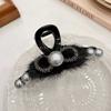 Pinza Grande de Rhinestone Super Brillante Rellena Maillard para la Parte Trasera de la Cabeza de Mujer Pinza de Tiburón con Temperamento Tocado
