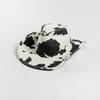 Moda Casual Nueva Primavera y Verano Estampado de Patrón Lechero Sombrero de Cowboy Protector Solar para Exteriores Protector Solar Sombrero de Jazz Moderno