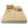 Sábana de cama acolchada, gruesa, estilo hotel con protector de colchón, a prueba de polvo y suciedad, apta para todas las estaciones