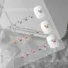 Acessórios Populares para Manicure Super Brilho Borboleta Mini Tridimensional Liga de Liga Leve Olho de Cavalo Zircônia Diamante para Manicure DIY