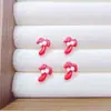 Accesorios de resina para decoración de uñas de dibujos animados de Hello Kitty para vacaciones, flotador rojo grande de Hello Kitty, lazo, palmera, decoraciones de uñas ponibles