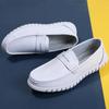Zapatos de Otoño e Invierno para Hombre, Resistentes al Desgaste, de Suela Plana, de Tacón Bajo, Puntera Redonda, de Suela Suave, Casuales, Aptos para Hospital, Transpirables, Resistentes a Olores, Mocasines de Trabajo, Cómodos para Hombre