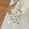 Calcetines de Encaje para Mujer, Calcetines Finos de Verano, Calcetines Japoneses de Lunares con Lazo, Calcetines Estilo Ballet para Niñas