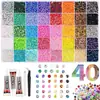 Em Estoque Atacado Conjunto de Cores Mistas com 40 Compartimentos Strass de Resina com Fundo Plano 3mm Acessórios para Unhas Artesanais DIY Acessórios para Roupas