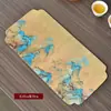 Cerámica Registro Bandeja de Té Esterilla Esterilla de Té Toalla de Té Impermeable Paño de Té Esterilla Esterilla para Infusión Seca Tela de Esterilla de Té Pintada a Mano Esterilla para Taza de Té Esterilla para Preparar Té