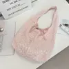 5813 Bolso de Hombro Ligero con Cordones Estilo Coreano Nuevo Bolsos Chaleco de Gran Capacidad para el Verano Bolso Tote Commuter con Lazo