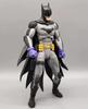 Super-herói Justiça United Meng Steel Bones Batman Batalha Superman Móvel Modelo Boneca Ornamentos